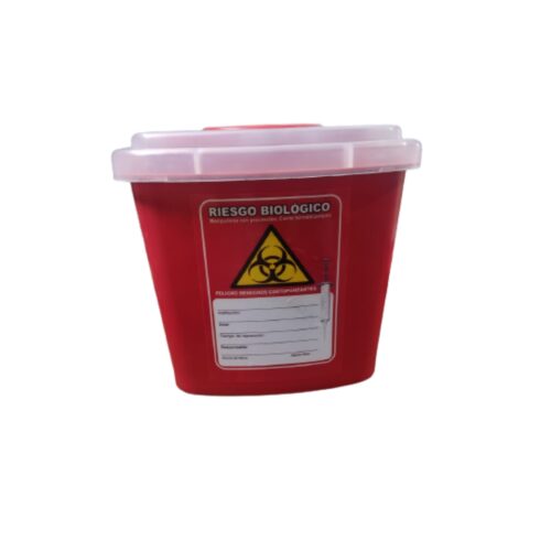 CONTENEDOR DE CORTOPUNZANTES TIPO LONCHERA 5 LITROS