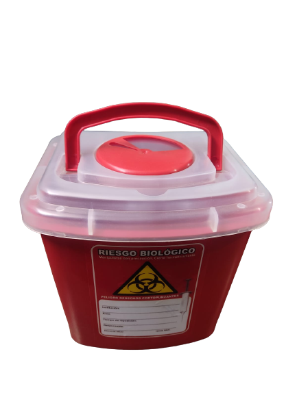 Contenedor tipo lonchera para desechos cortopunzantes 5 Litros (2)